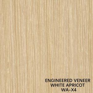China Decoration Faux Apricot Wood Veneer X4 Good Price From China Factory Straight Grain Of Yellow Color Customized Service supplier