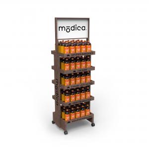 Modern Wooden Display Stand Racks For Pharmacy Shop Displays