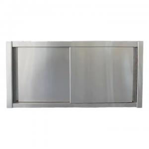 Cupboards Stainless Steel Table And Sink Wall Mounted Cabinet With Sliding Door