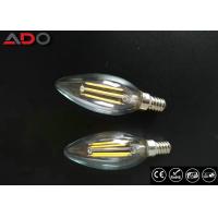 China Triac Dimmable Power Saving Light Bulbs 35 * 98mm E14 / E12 C35 Candle Shape on sale