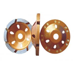 4 Inch Terrazzo Concrete Diamond Polishing Pads / Metal Grinding Cup Wheel