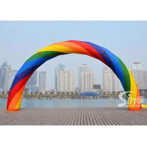 China Outdoor beautiful rainbow advertising inflatable arch for event parties or ceremonies supplier