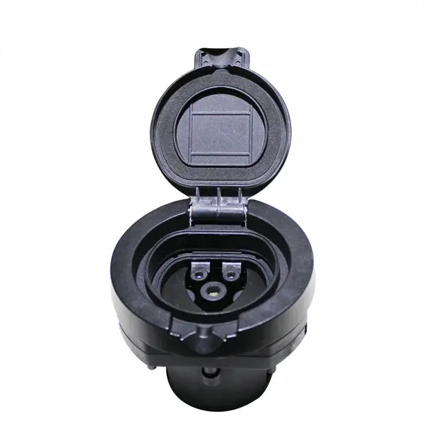 China Socket de type 2 avec obturateur de volet pour station de recharge de véhicules électriques 16A 32A 250V,/415V Max 22KW IEC62196-2 wholesale