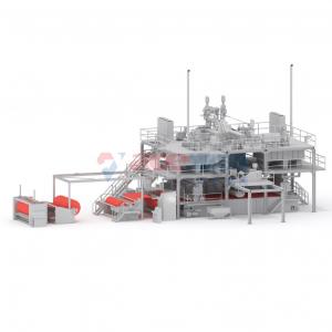China 1600mm SMS Non Woven Fabric Production Line with waste recycle co-extrusion supplier