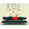 China Flowers Pvc Removable Wall Stickers Self-Adhesive For Living Room wholesale