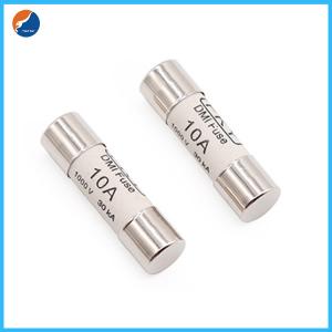 China DMI 10A 30kA 1000V Fast Acting 10A Digital Multimeter Fuse Brass Nickel Plated 10x38mm supplier