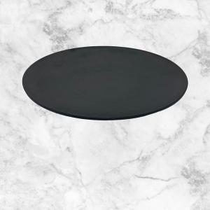 Servicio de mesa del sistema de la placa de la melamina de Matte Black Round Plate Tasteless