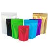 China 200g 500g 1kg Glossy Matt Aluminum Foil Stand Up Pouch With Window Ziplock For Coffee Tea Mylar Bag Flat Bottom Pouch wholesale