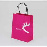 China Exquisite Handle Paper Shopping Bag / Gift Paper Bag With Custom Logo Printed on sale