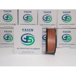 China WOOD Metal Filled 3D Printer Filament PLA Red Copperfill Filament For Toys / Crafts supplier