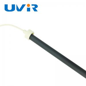 China Single Tube Quartz Infrared Lamp Black Tube Halogen Lamp For Industrial Heating supplier