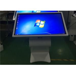 White Multi Point IR Touch LCD Touch Screen Information Kiosk 55 Inch