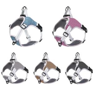 Adjustable Pet Harness Leash Large Cats Soft Kittens Vest With Reflective Strip