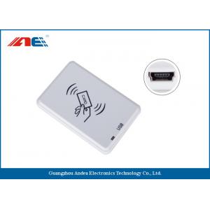 Compact NFC RFID Reader Desktop Square NFC Card Reader Integrated Key Handling