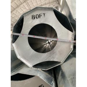 China Acero galvanizado dodecagonal 5.0m m de la transmisión de los 80FT Electric Power poste wholesale