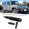 China Aluminum Alloy Car Spares Parts 80mm Aerials Antenna Fit For Jeep Wrangler JK wholesale