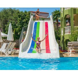 China Commercial Private Water Slide Fiberglass Family Wide Water Slide 1.8m Height supplier