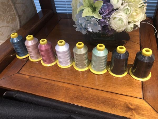 6000M 75D/2 Vivid Color Polyester Embroidery Thread For Computer Embroidery