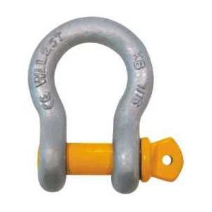 China KB 7/16&quot; Type WLL 2.7 Tonne Safety Bow Shackle Galvanized Steel wholesale