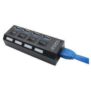 China Memory Cards Round USB Four Port Hub Splitter Adapter supplier
