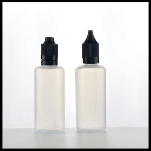 Dropper PE E Liquid Bottles 60ml Translucent Childproof Tamper Evident Cap