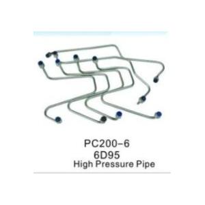 PC200-6 6D95 6SD1 Diesel Injector Pipe High Pressure Engine Parts For Excavator