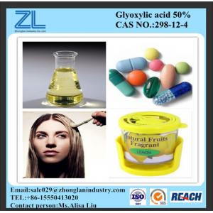 China Ingrediente Glyoxylic para formulações dos cosméticos, no. do ácido 50% de CAS: 298-12-4 supplier