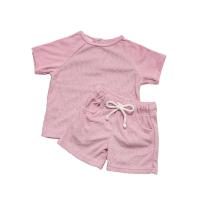 China Towel Terry Fabric Custom Tee Shirts Neutral Baby Cosy Raglan Sleeve Tshirts on sale