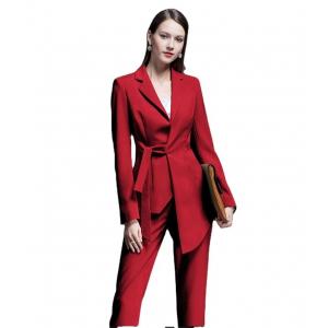 China Anti-Static Fall Autumn Slim Fit Blazer for Women Ladies Office Business Suits supplier