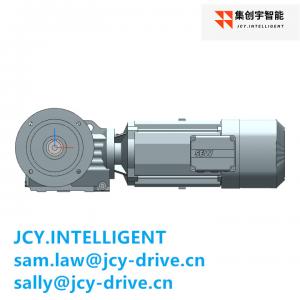 3HP Helical Bevel Gear Motor Reducer 5.5KW Output Shaft High Efficiency