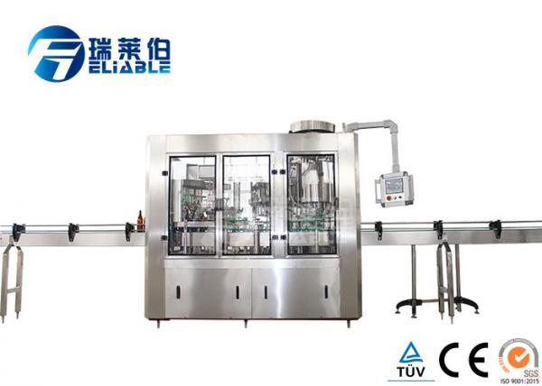 Automatic Carbonated Drink Glass Bottle Filling Machine Plant Stainless Steel