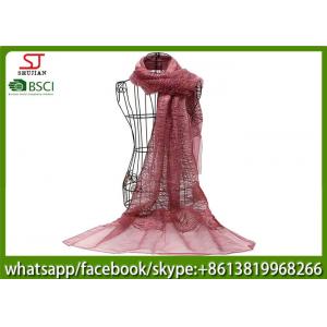 Manufacturer wholesale imitated silk scarf  60*195cm 60g summer spring shawl 100%polyester keep fashion