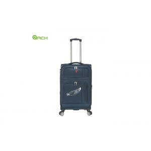 1680d Polyester Luggage Trolley Case with Two Front Pockets and Spinner Wheels