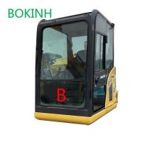 China PC70-8 Front Down Komatsu Excavator Glass Replacement Tempered Position B Glass on sale