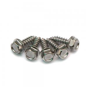 China Hex Washer Head 18-8 SS 304 A2 Stainless Steel Self Tapping Screws DIN6928 Standard supplier