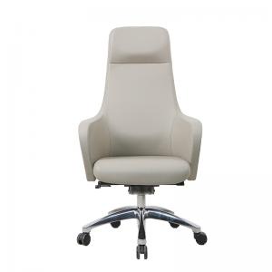 Grey Ergonomic Office Leather Chair High Back Executive chair