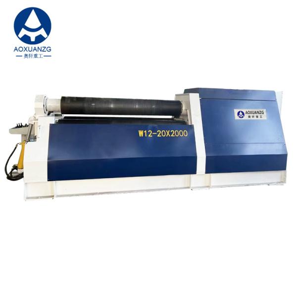 PLC Control CNC 4 Roller Plate Rolling Machine W12-20*2000MM