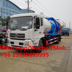 China Dongfeng LHD 6 wheels dongfeng sewage vacuum suction tank truck 12m3 for sale, China made sludge tanker truck for sale wholesale