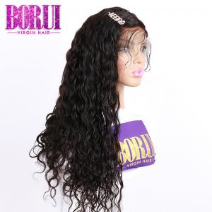 Raw Brazilian Human Hair Lace Front Wigs 180% Curly Wigs Water Wave Lace Front Cuticle Hair