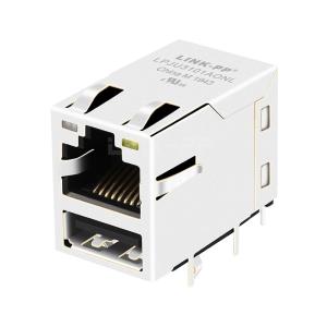 China RU3-261A1D11 Compatible LINK-PP LPJU3101AONL 10/100 Base-T RJ45 Magnetic Jacks With Single USB wholesale