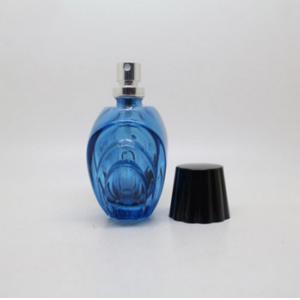 black cap new fashion best selling glass perfume bottle