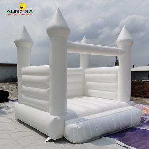 Wedding Inflatable Bouncy Castle Bed Jumper 13X13 White Bounce House