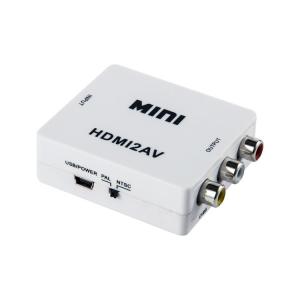 Plug And Play 4K*2K 3xRCA Mini HDMI To AV Converter