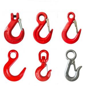 China G80 Safety Loaded Eye Type Sling Hook Latch Kit High Strength Forged Alloy Steel supplier