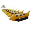 Commercial Grade Yellow 3 Seats Inflatable Fly Fishing Boats / Banana Boat