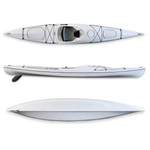 14'2" ST Thermoformed ABS Plastic Touring Sea Race Ocean Kayak Sit In Wholesale Single Ocean Kayak Canoe For Sea