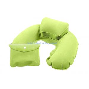 Customized Soft TPU or PVC U-Shape Inflatable Travel Neck Pillows with pouch