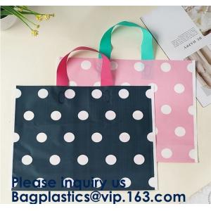 China 100% Eco-Friendly Biodegradable Custom Design Hdpe/Ldpe Shopping Carrying Flexi Soft Loop Plastic Handle Bag supplier