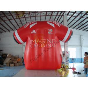 China Beatiful Red Inflatable Marketing Products , Rental Inflatable Safety Suit supplier