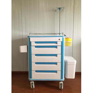 China Aluminum Alloy Frame Medical Instrument Trolley Multi Function ABS Body Hospital Medical Trolley supplier